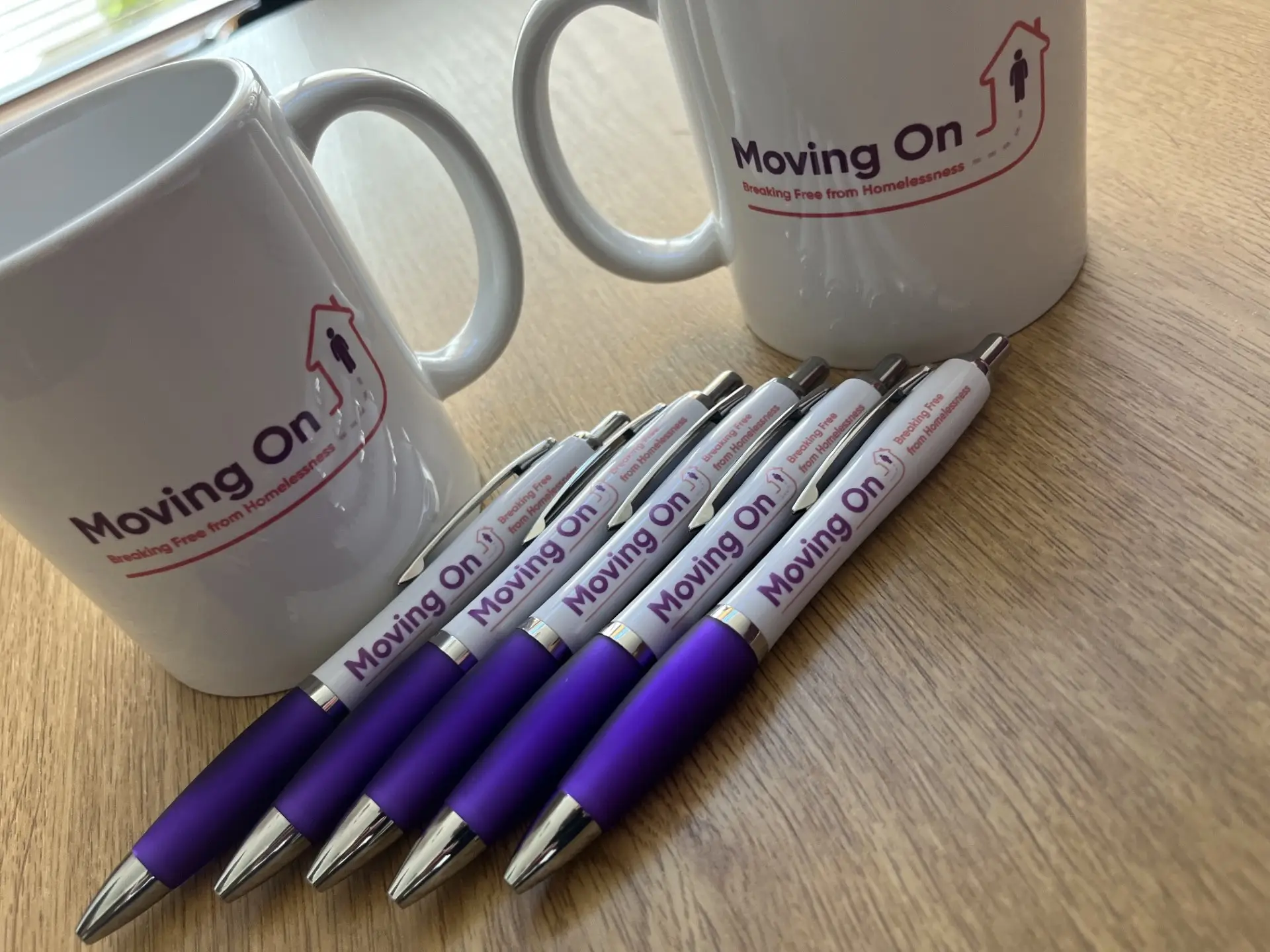 moving on mugs pens